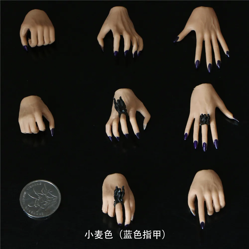 Purple 4 пар/компл. 1/6 тело для 1" женский ручной Phicen руки рисунок средства ухода за кожей кукла Phicen руки 1/6 весы руки Тип F 1:6 тела jiaouDoll - Цвет: Purple