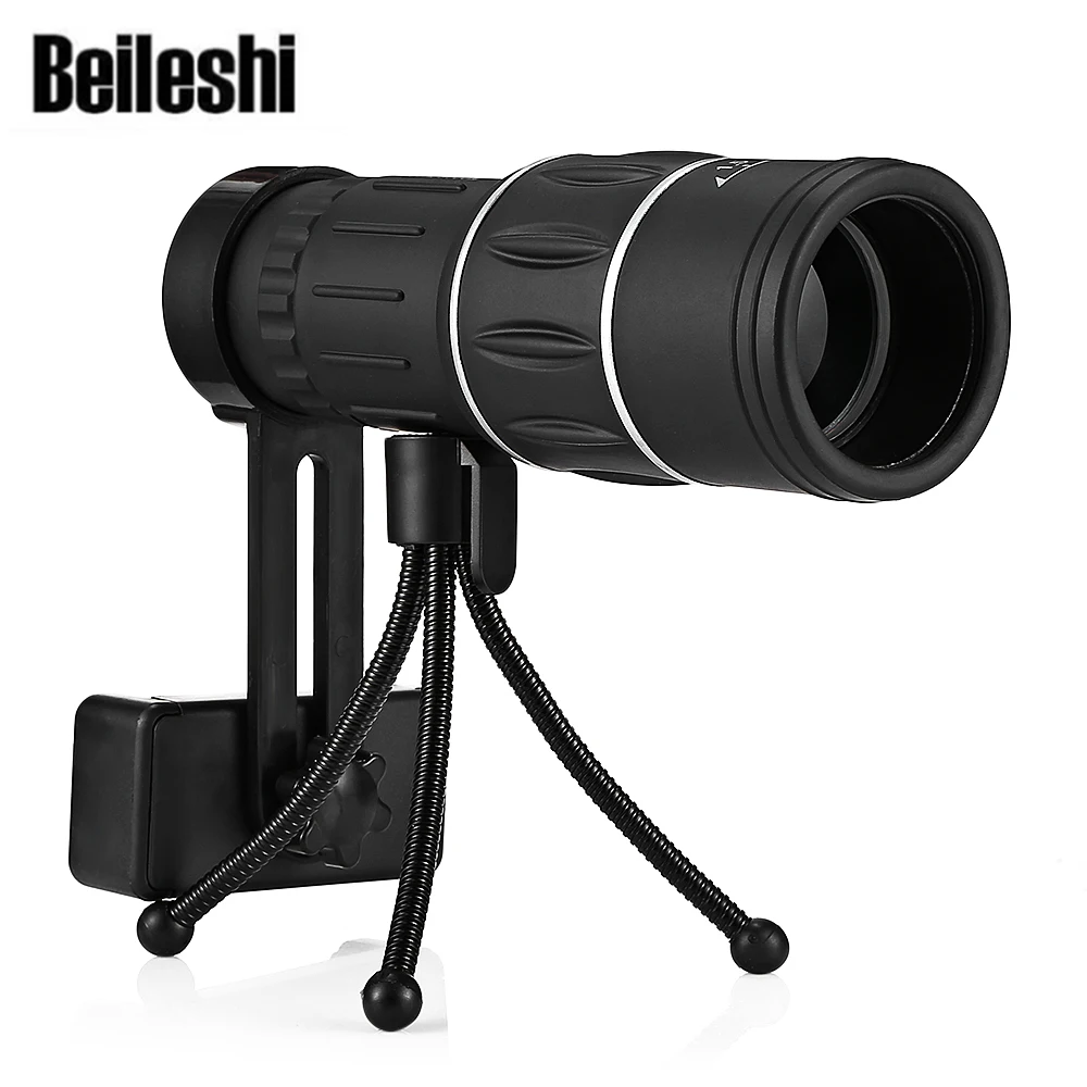 Beileshi 16x52 Увеличить Монокуляр телескоп двойной Регулировка фокуса низкой