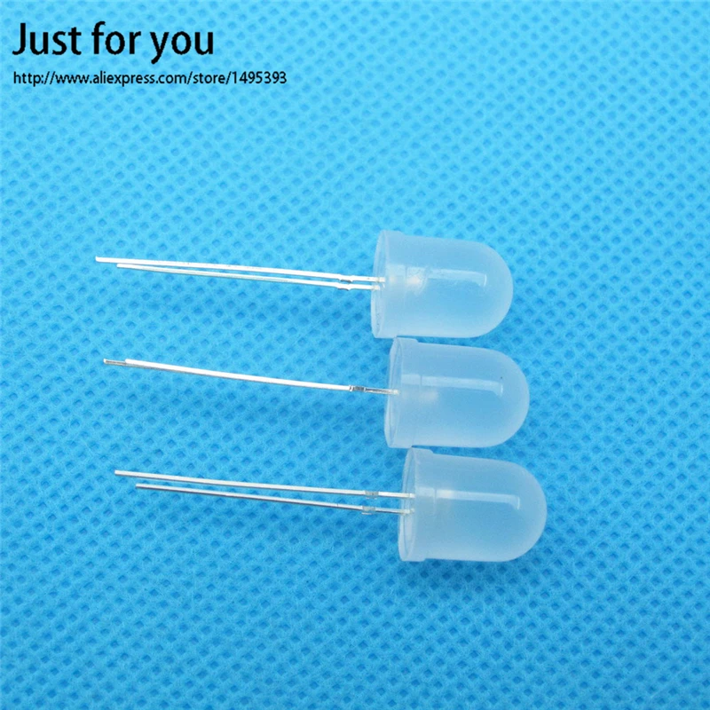 100 шт. 10 мм СВЕТОДИОД Рассеянный оранжевый Круглый Светильник Свет Супер Яркий