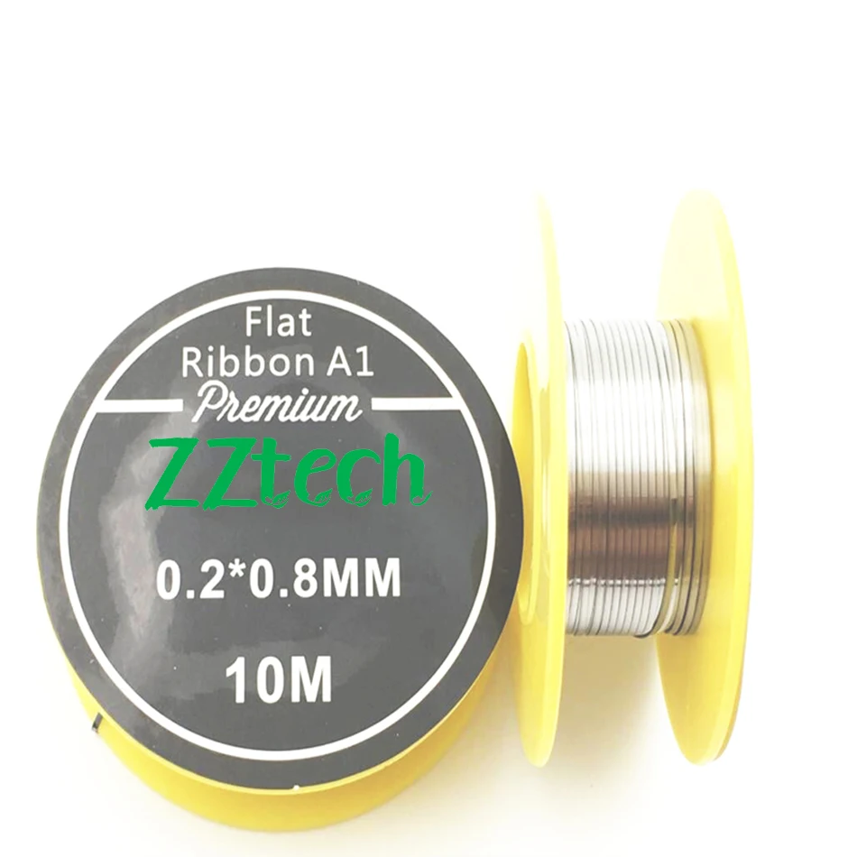 

2018 ZZtech Heating Wire Flat A1 heating wire 10m/roll for Electronic Cigarette RDA Resistance Wire DIY Atomizer coil