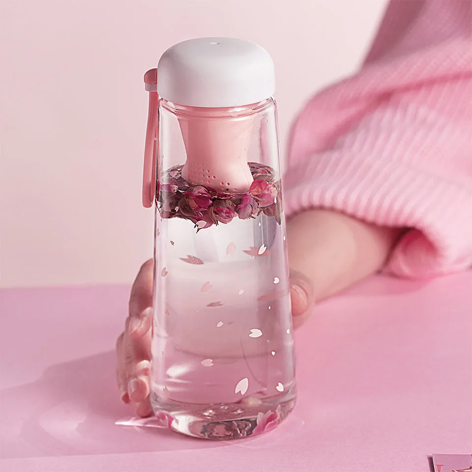 Transhome пластиковые бутылки для воды бутылка спорта на открытом воздухе с чаем Infuser