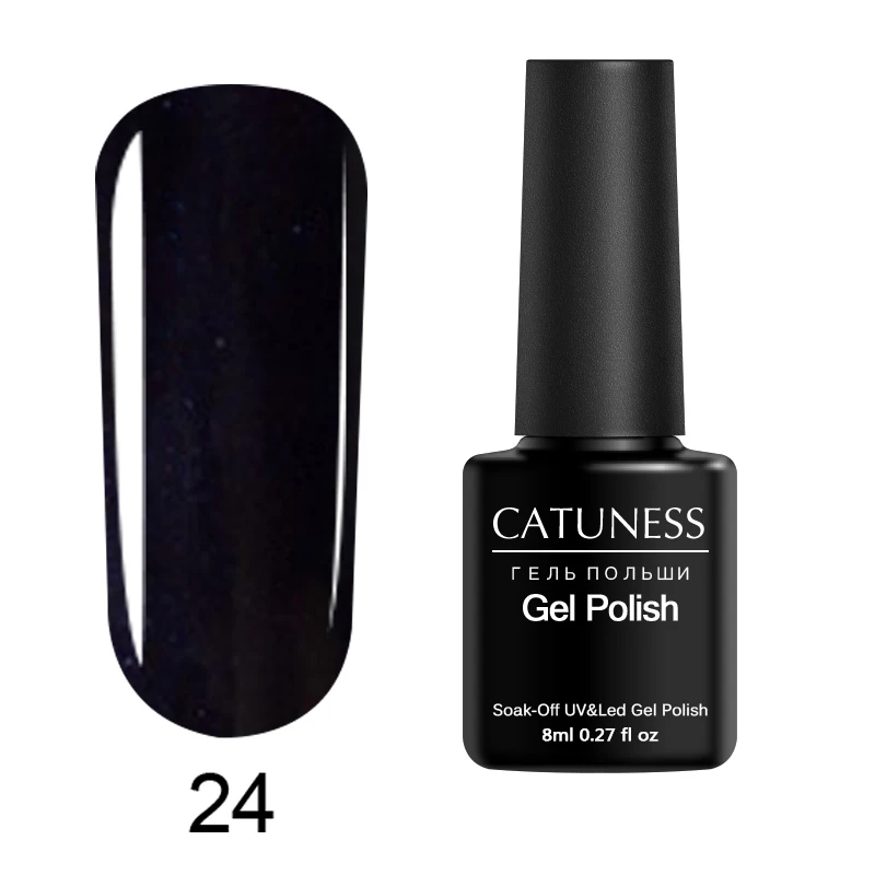 24 Профессиональный Гель-лак для ногтей от CATUNESS, 8 мл, 29 цветов, блестки, долговечный акриловый Поливиниловый лак для ногтей, впитывающий Полупостоянный УФ-гель для ногтей - Цвет: 24