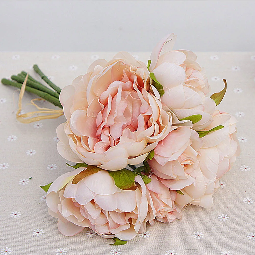 1 комплект шелковые тычинки пиона букет невесты для дома свадьбы вечеринки