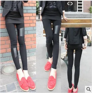 Новые Сексуальные женские леггинсы из искусственной кожи модные кожаные