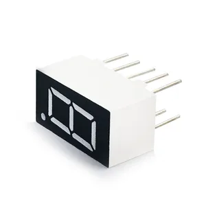 MCIGICM 100 шт. 7-сегментный общий катод 1 бит цифровая трубка 0,36 дюйма. Красный светодиодный дисплей 7 сегментов светодиодная цифровая трубка