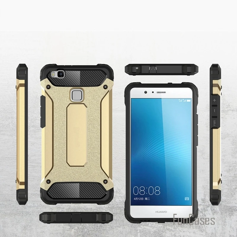 Для huawei p9 lite Анти Стук Броня case пластик + ТПУ гибрид для Huawei Ascend P9 тонкий жесткий