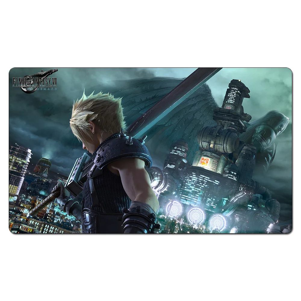 final fantasy 7 hd r Dissidia_final_fantasy Playmat настольные игры TCG Final Fantasy игровой коврик, пользовательские Дизайн ковер настольная игра площадку с бесплатной Playmat сумка - Цвет: final fantasy 7 hd r