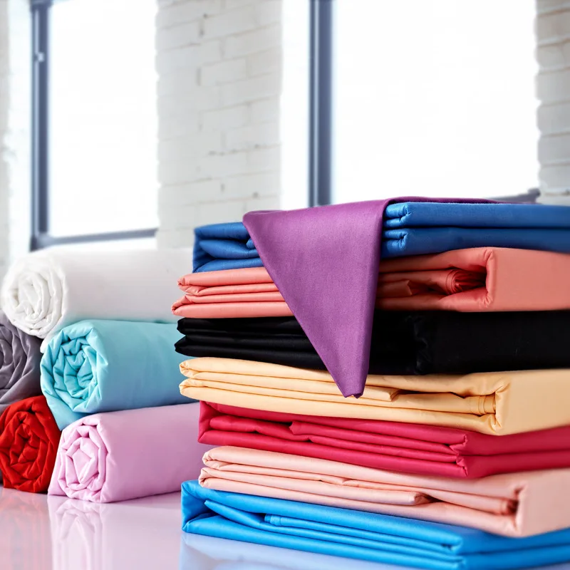 Простыня для постельного белья однотонные простыни из 100% чистого хлопка