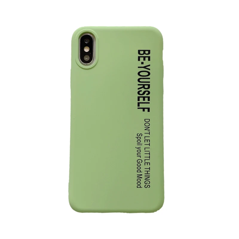 Be Yourself мягкий чехол для телефона Xiaomi Redmi Note 7 Note 7 Pro 4A 4X зеленый противоударный защитный случай для Redmi Примечание 4