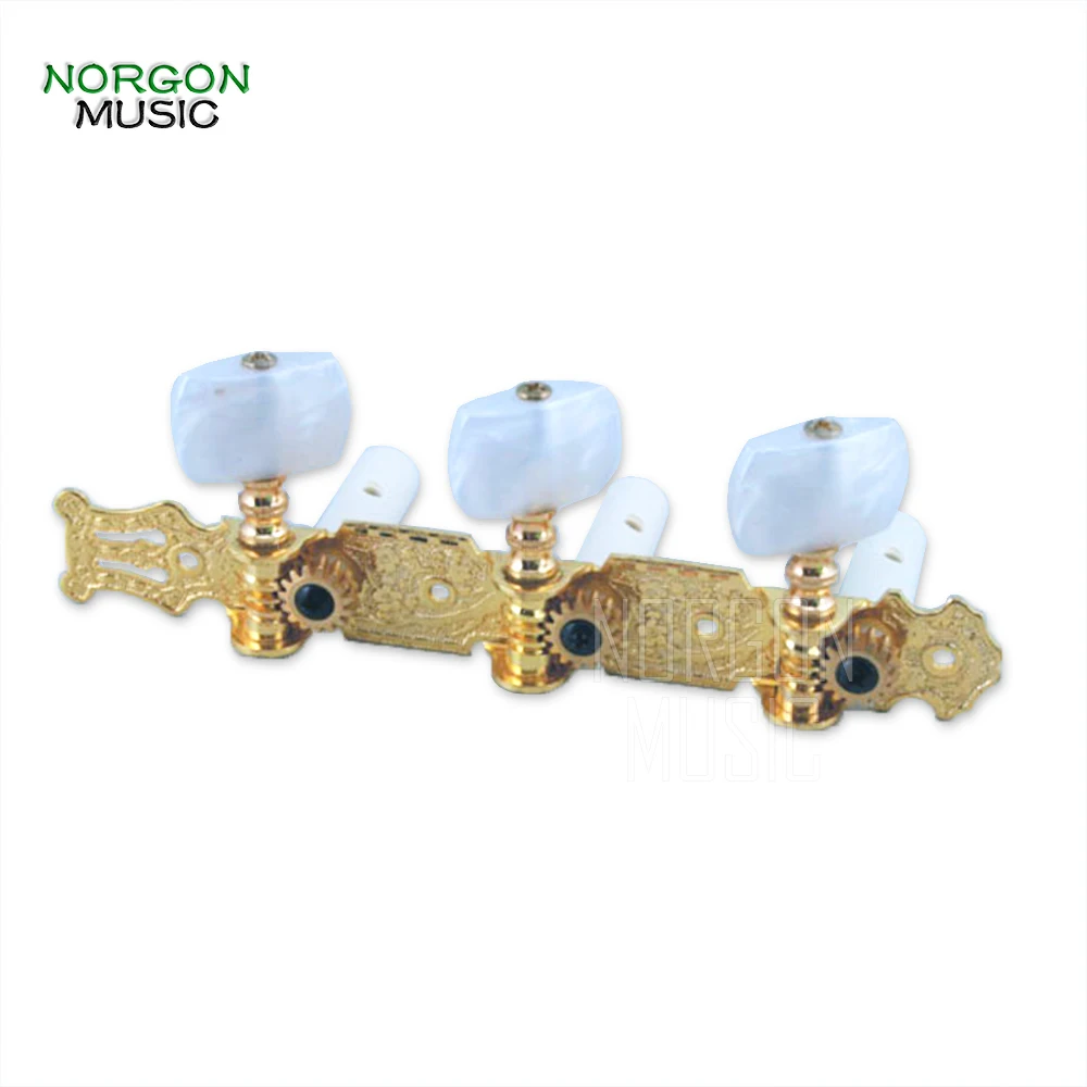White Oval Peg Алиса колышки машинные головки гитарный тюнер детали гитары и аксессуары Золотой классический красный черный колышек - Цвет: White Oval Peg