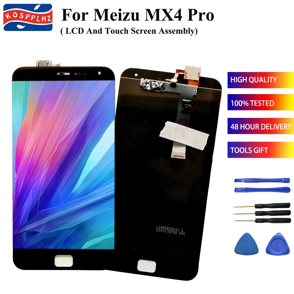 ЖК дисплей 5 дюйма для MEIZU MX4 Pro + сенсорный экран с дигитайзером в сборе запасные