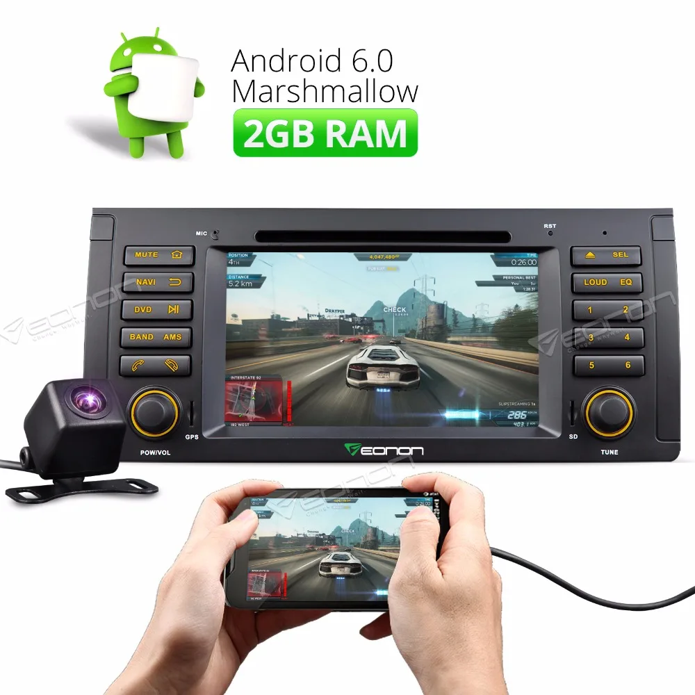 1DIN 7 &quotAndroid 6.0 Octa core Стерео DVD GPS навигации головное устройство indash Радио Bluetooth для