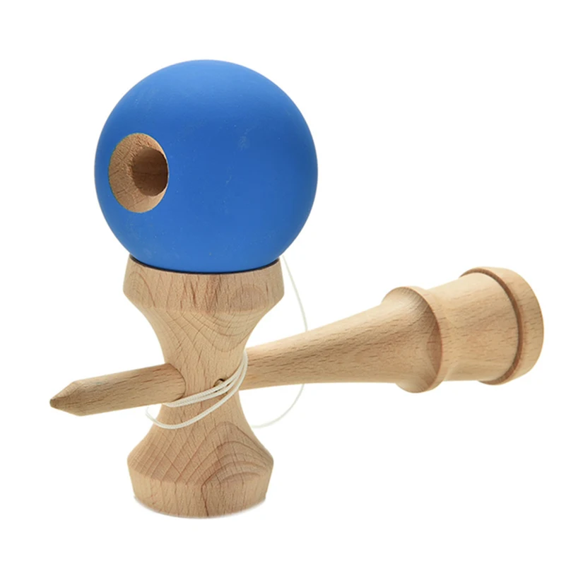 Матовая деревянная игрушка кэндама мяч матовая сплошной цвет умелые