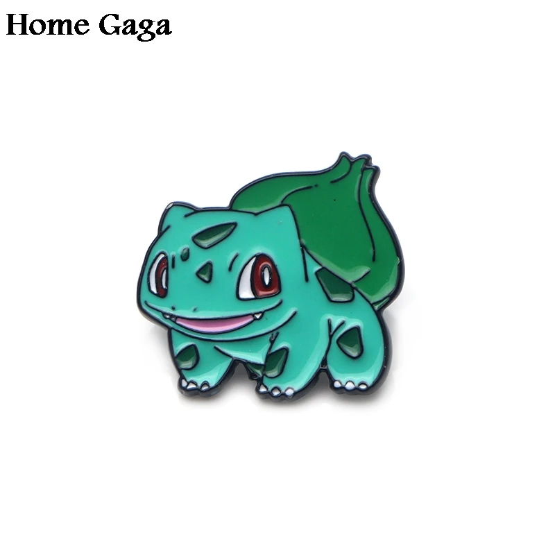 Homegaga карманные монстры Bulbasaur цинковые булавки для рюкзака одежда медаль для сумки рубашки значки броши для мужчин и женщин D1715