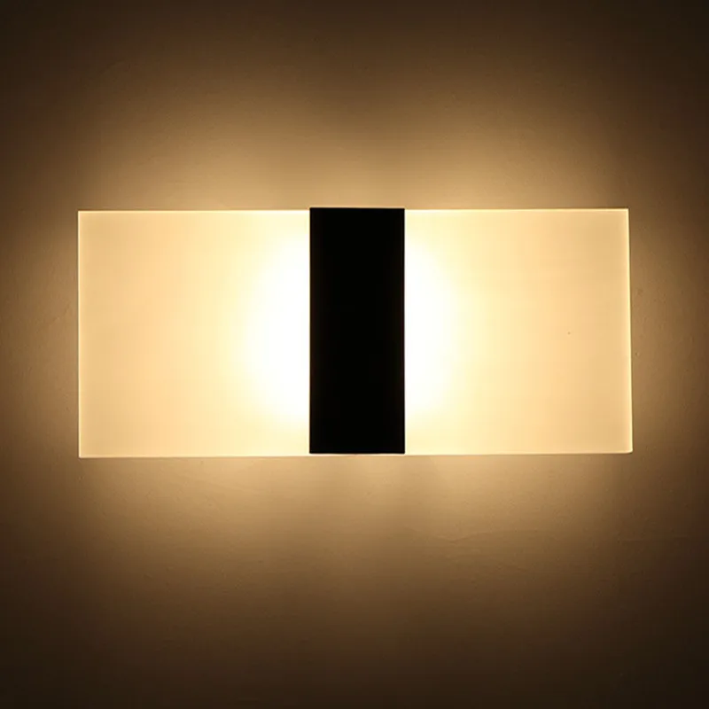 

Modern LED Wall Lights Acryl Bedroom Restroom Living Room Indoor Wall Scones Warm White Lamp Lighting for Home Inprovement