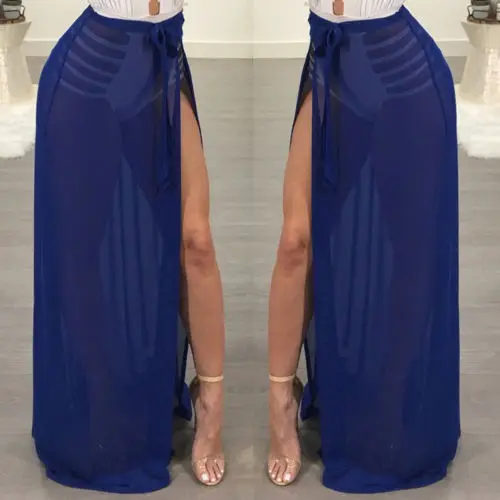 Модные повседневные женские юбки прозрачная сетчатая накидка на бикини