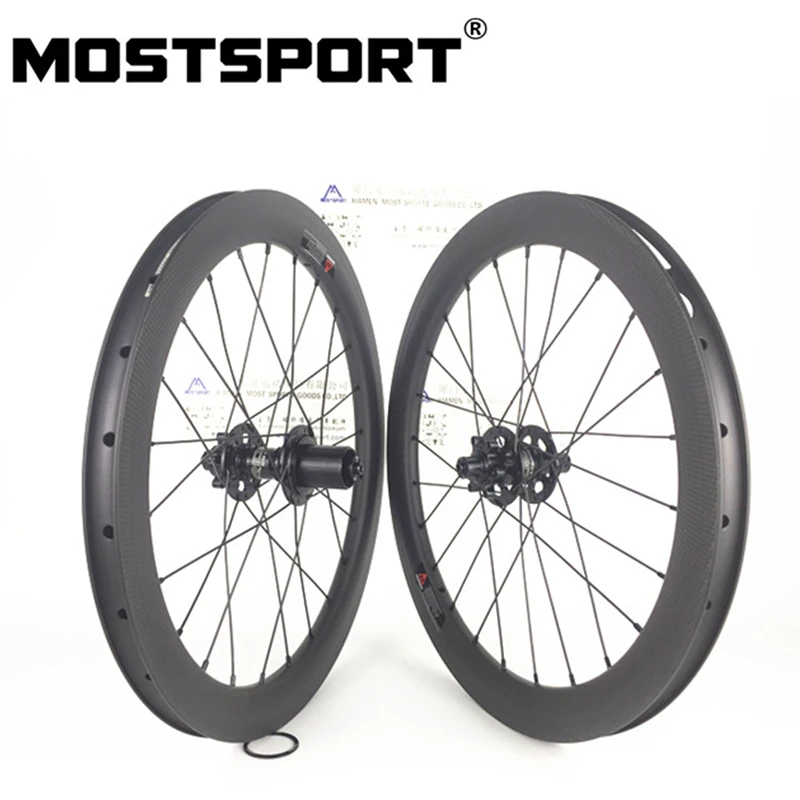 Дисковые Тормозные карбоновые колеса 20 дюймов 406 для велосипеда Birdy Ширина 38 мм