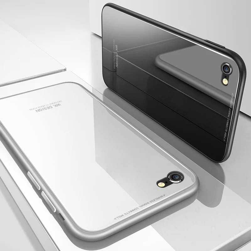 Luxury Brand Magnetic Metal 360 Degree Magnet Glass Couple Phone Case For iPhone 6 6S 7 8 Plus X 10 XS XR MAX Back Cover Coque |
