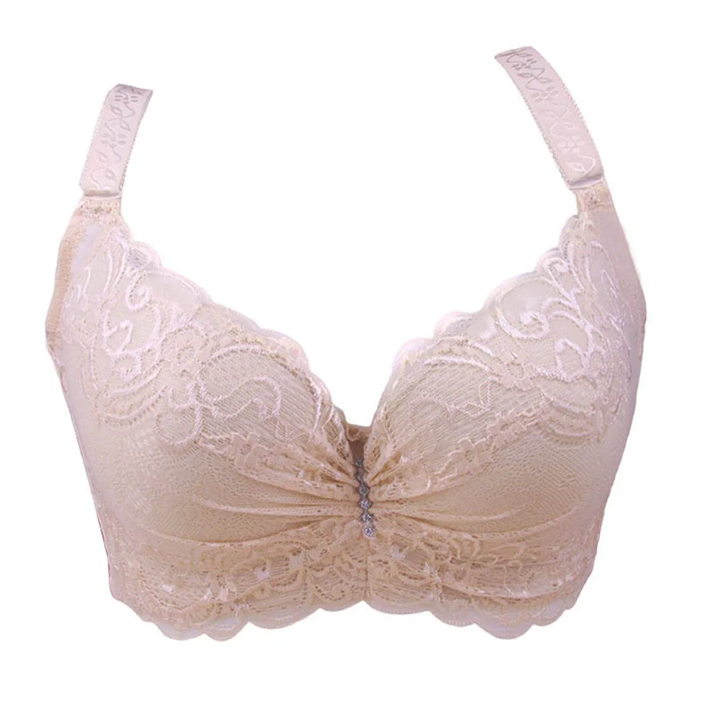 Кружевной бюстгальтер с большой грудью и чашкой для женщин бюстгальтеры пуш-ап