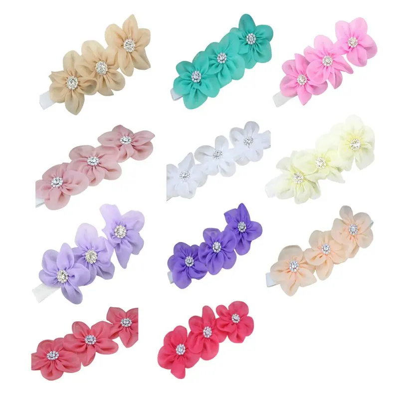 Детская повязка для волос девочек цветок милый эластичный головной убор
