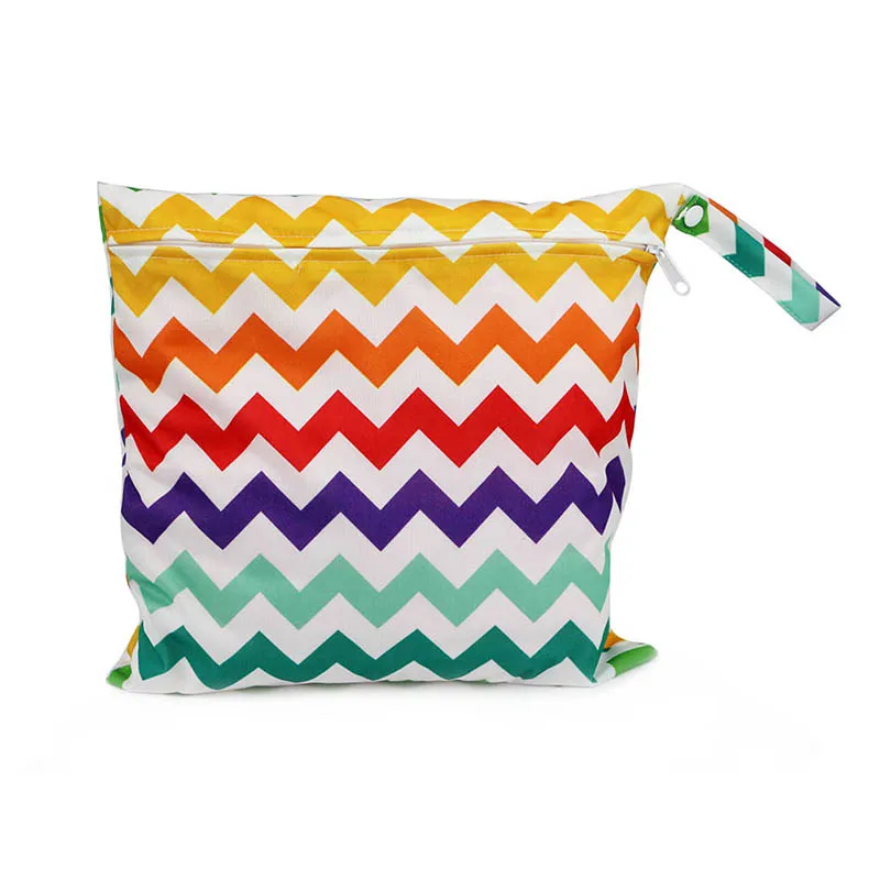 Тканевая сумка для подгузников многоразовая водонепроницаемая на молнии детей