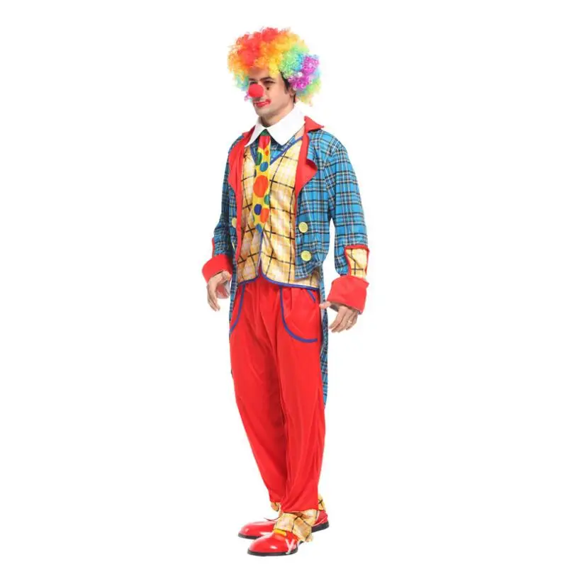 Бесплатная доставка Различные Смешной клоун Косплей Костюм Человек взрослых