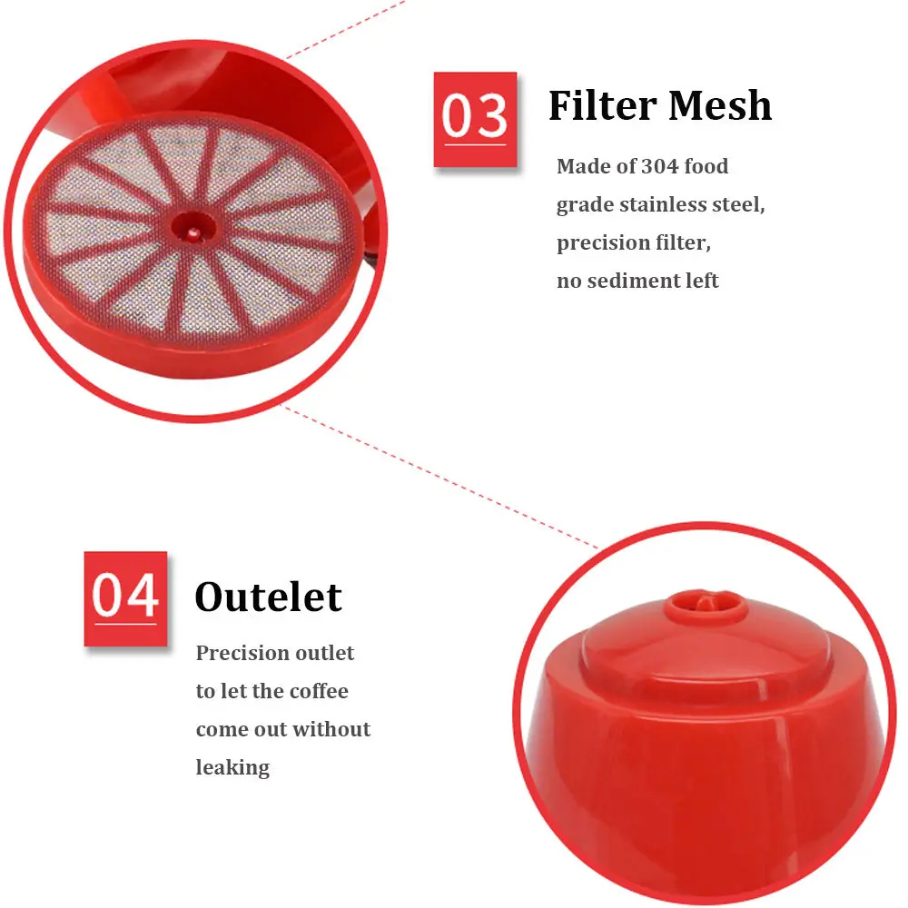 3/9 шт красочные многоразового Dolce Gusto Кофе Капсула Nescafe Dolce Gusto многоразового пользования капсулы Dolce Gusto капсулы