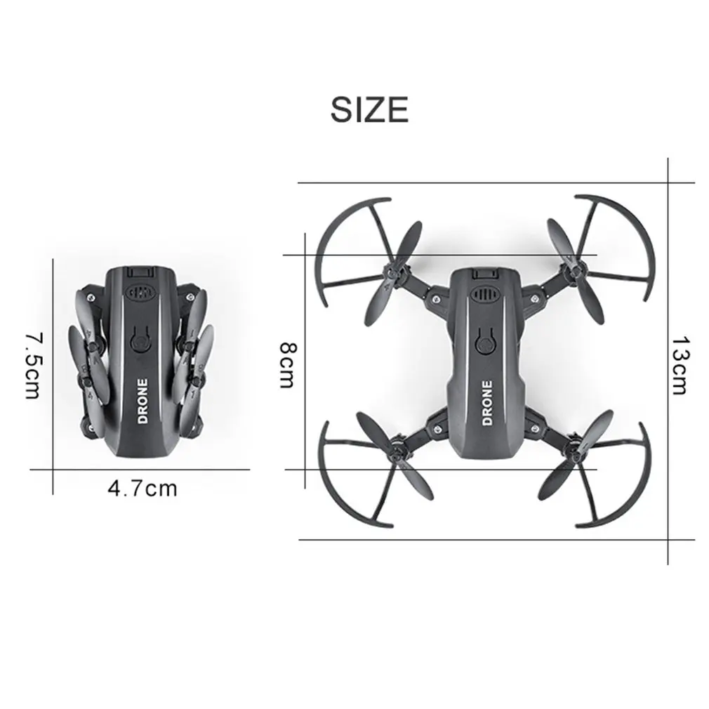 M9 2.4G Smart Selfie FPV RC Drone with 0.3MP Real-time Camera Altitude Hold 3D Flips Toy Foldable Quadcopter Aircraft |