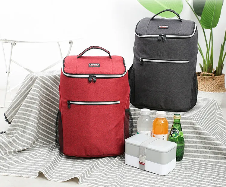20L 600D Оксфорд большая теплоизолированная сумка для ланча коробка для пикника изолированный крутой рюкзак ледяной пакет свежие термальные сумки на плечо