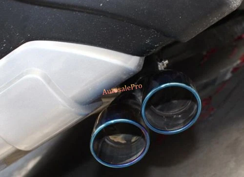 Задний глушитель выхлопной трубы Chrome Bue Racing задний наконечник с двойным выходом