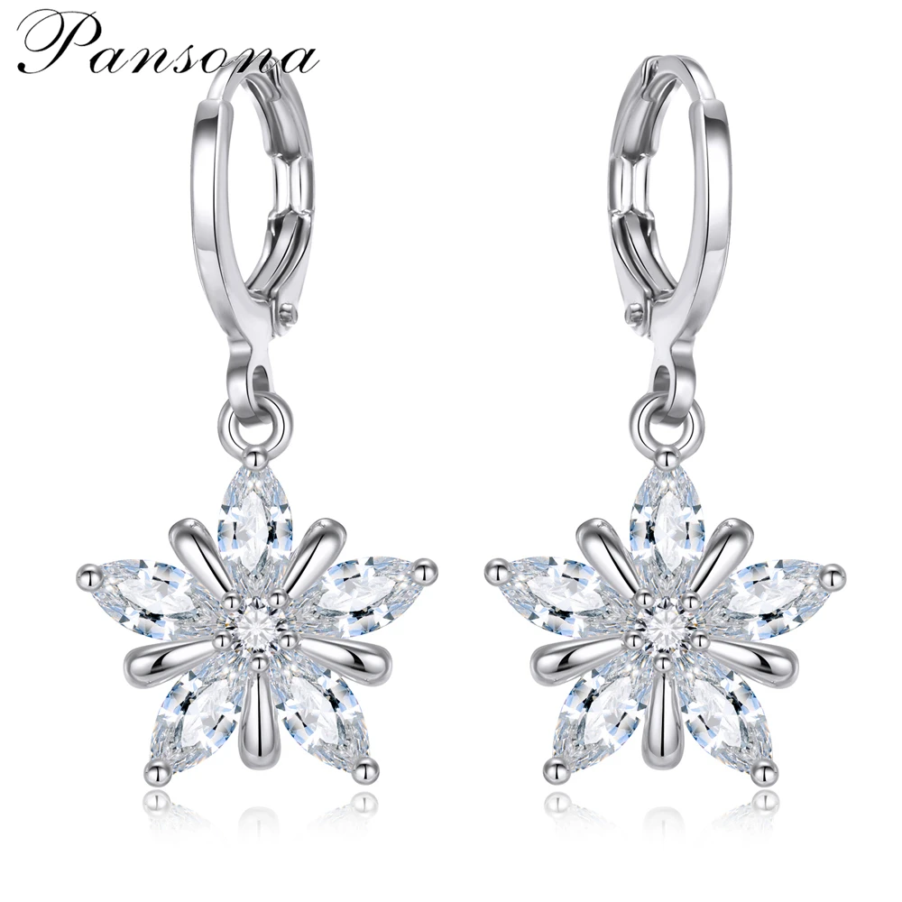 Роскошный Форме Звезды Кубический Белый Циркон Кристалл Свадебные Длинные