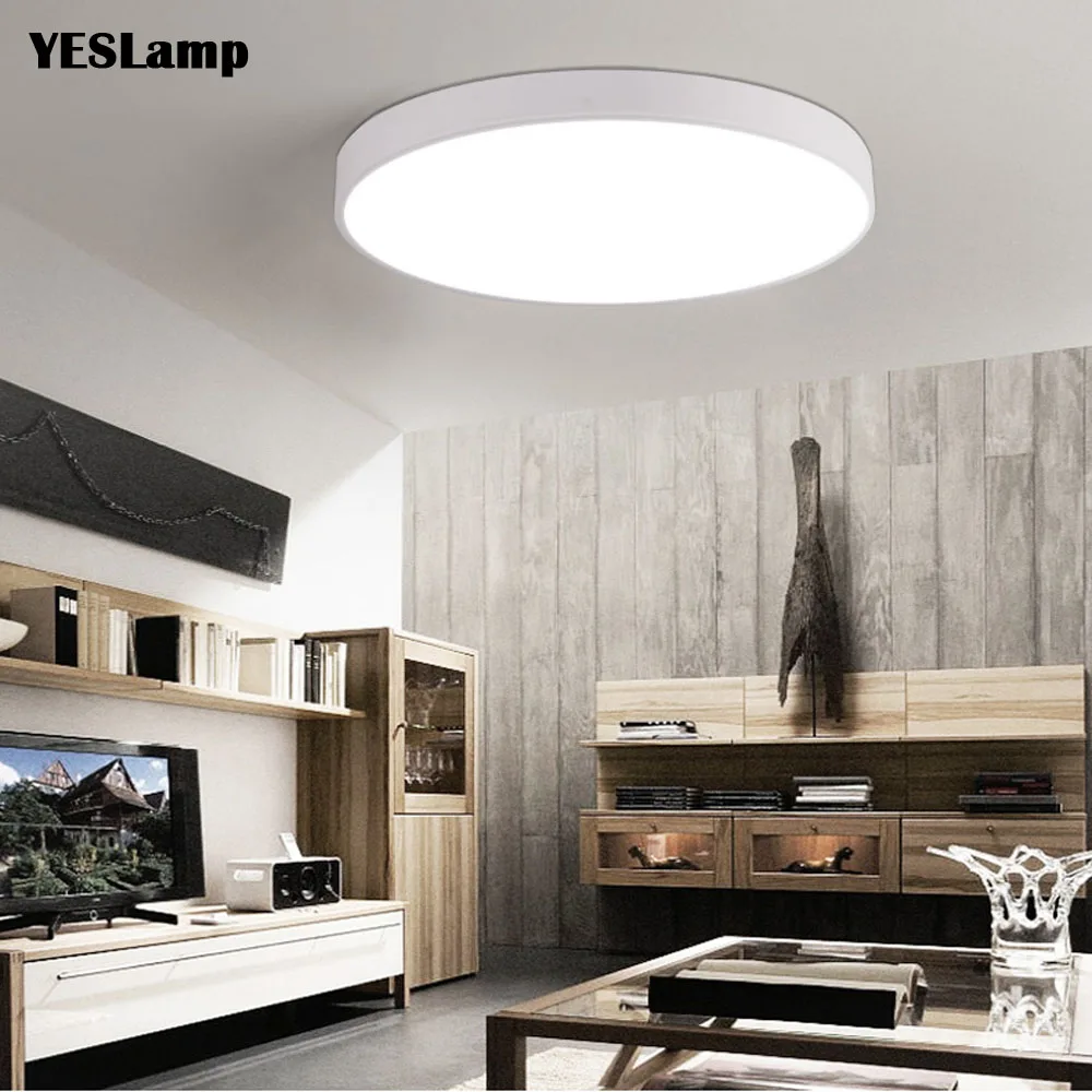 Ультратонкий Светодиодный потолочный светильник Современная панель для