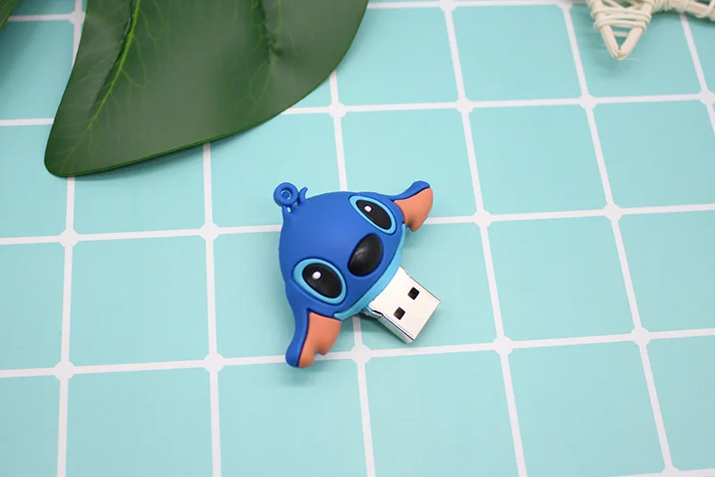Настоящий мультфильм Лило& Ститч USB флэш-накопитель 4 ГБ 8 ГБ 16 ГБ 32 ГБ Большое Ухо Ститч Флешка карта памяти 64 ГБ флеш-накопитель U диск