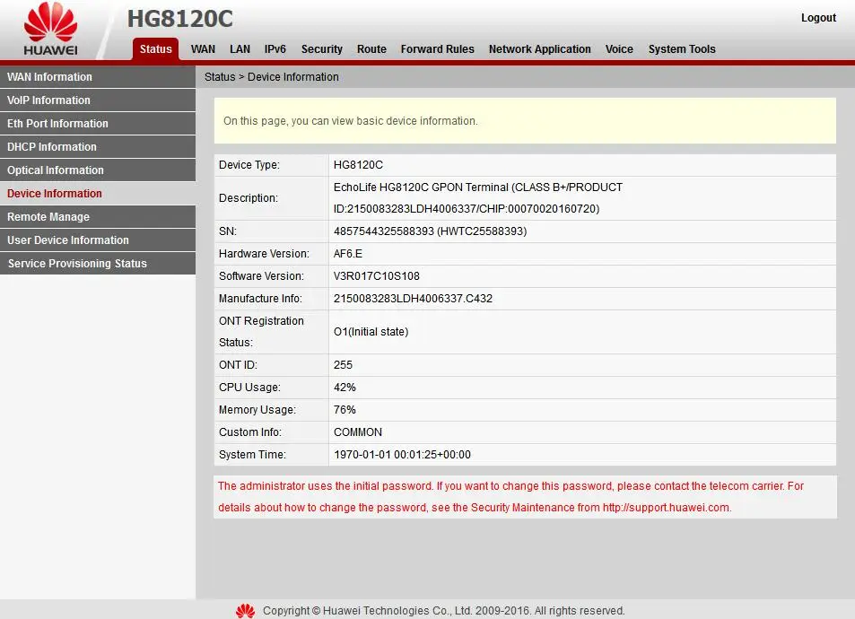 Оню ЭПОН Хуа Вэй ont FTTH fiberhome onu-модем hg8120c 1FE + оню ОНТ с английской версией |