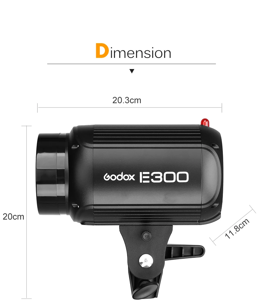 Godox E300 300Ws фотография стробоскоп Фотостудия вспышка свет 300 Вт студийная вспышка