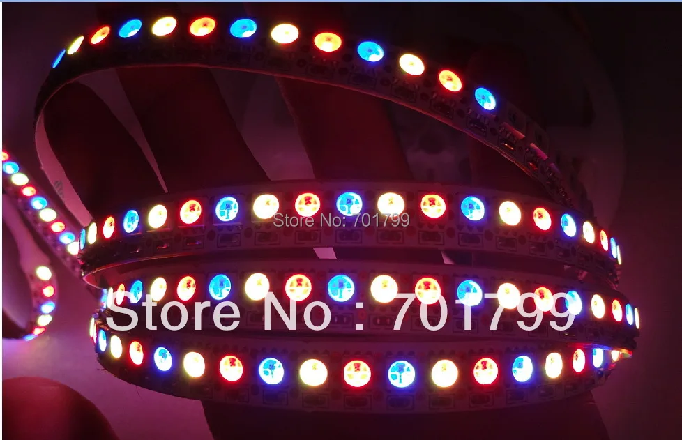 144 светодиодов/M WS2812B (5050 RGB LED с WS2811 IC встроенный) Светодиодные полосы пикселей DC5V 2