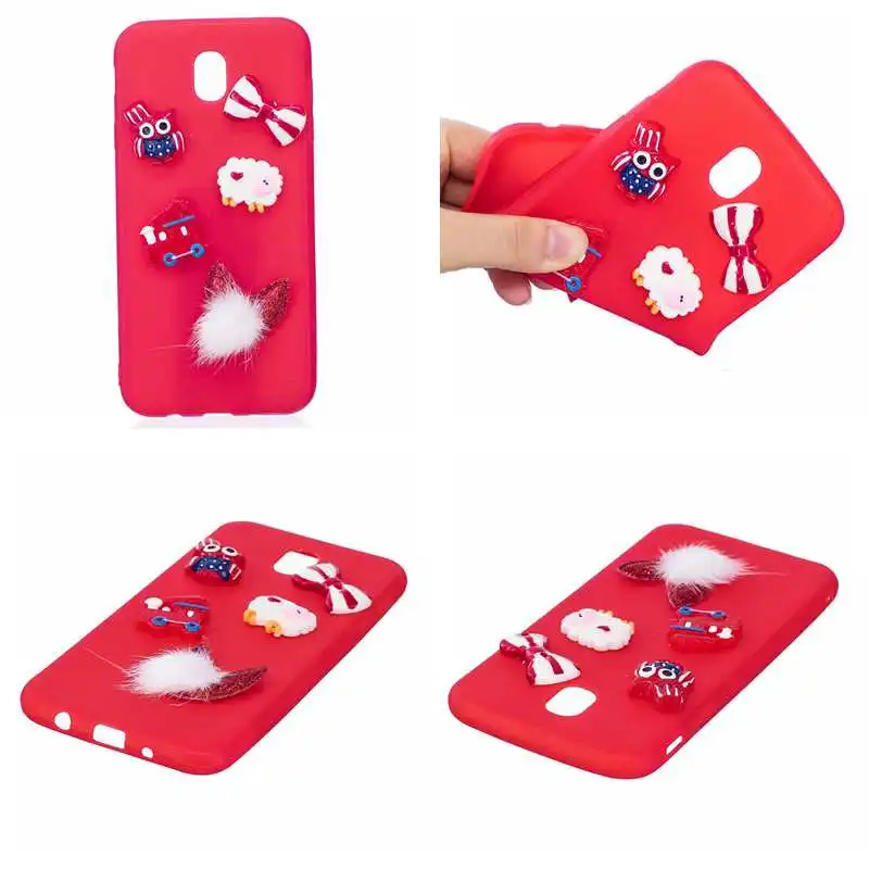 ANSHOW Bling Diamond Christmas Gift Soft Silicone Case For Galaxy Note 8 S8 Plus (J7 J5 J3)2017 Santa Claus Snow Cover 70PCS |