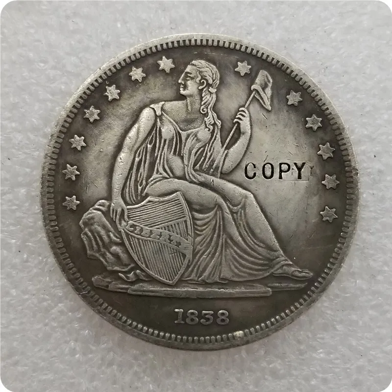США 1838 Юбилейные Монеты-копия монет копия доллара | Дом и сад