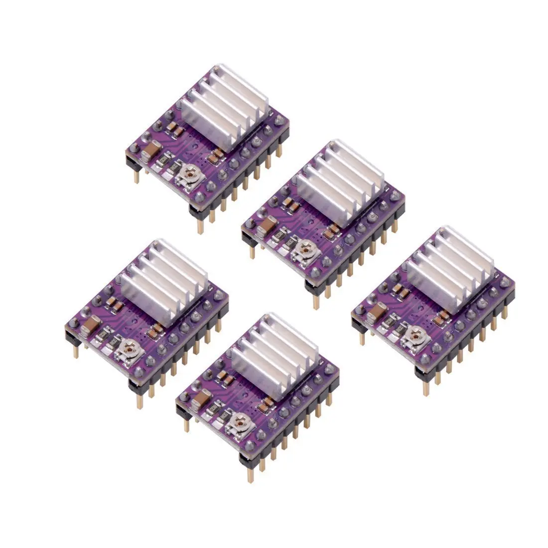 5 шт./лот 3D принтер Stepstick Drv8825 драйвер шагового двигателя Reprap 4 PCB плата + бесплатная