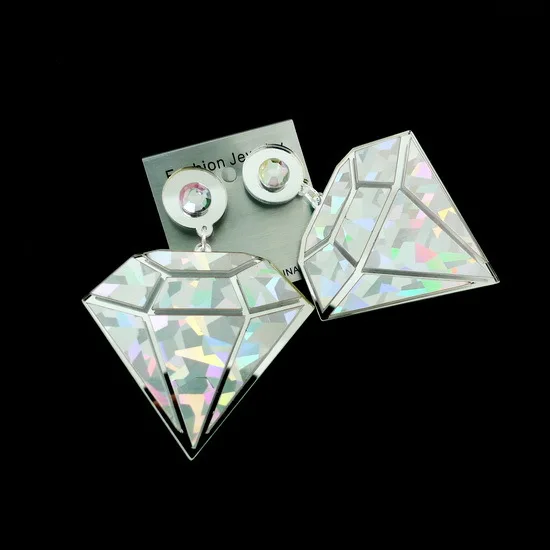 Бесплатная доставка женские Геометрические серьги в стиле стимпанк со стразами