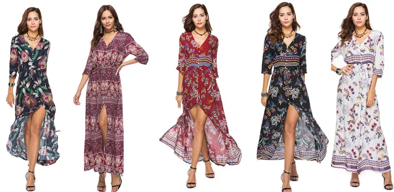 Boho длинное пляжное платье, летнее женское платье-туника на пуговицах, платье с разрезом спереди, купальный костюм, накидка, купальник, юбка, халат De Plage A52