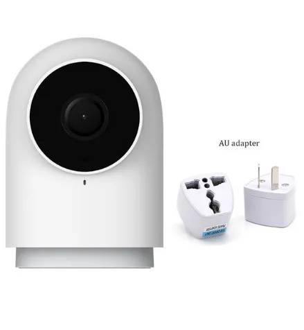 Add AU adapter Оригинальная смарт-камера Xiaomi Aqara G2 1080P Gateway Edition Zigbee умная связь Wifi беспроводная домашняя безопасность приложение Mihome - Цвет: Add AU adapter