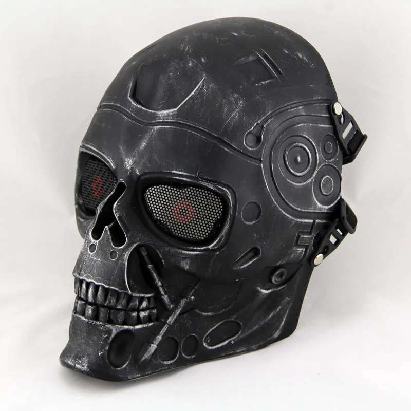 Металлическая маска для велоспорта Terminator металлическая защитная велоспорта|metal