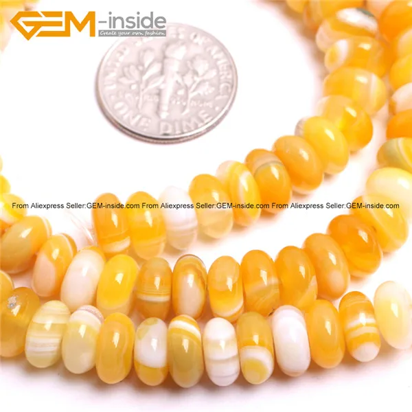 4X8mm mix color Желтый Rondelle Agates каменные бусины-разделители Heishi диск для изготовления ювелирных изделий выбираемый Размер 15 дюймов DIY Ювелирные изделия драгоценный камень-внутри - Цвет: 4X8mm mix color