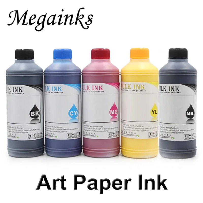 

250ML 5 PCS Art Paper Pigment Ink for All Brand Flatbed Inkjet Printer DX4 DX5 DX6 DX7 Printhead for Roland for Mimaki for Mutoh