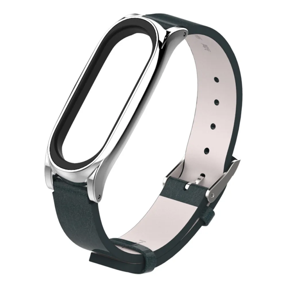 Mi jobs PU ремешок для Xiao mi band 3 ремешок для часов браслет mi band 3 Браслет Смарт часы mi Band3 Correa mi 3 Аксессуары - Цвет: Blue