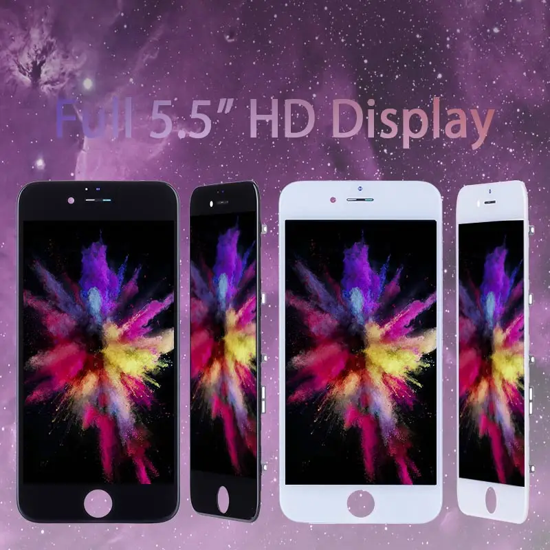 OEM AAA Дисплей для iPhone 6 6 Plus в сборе с тачскрином на рамке черный белый