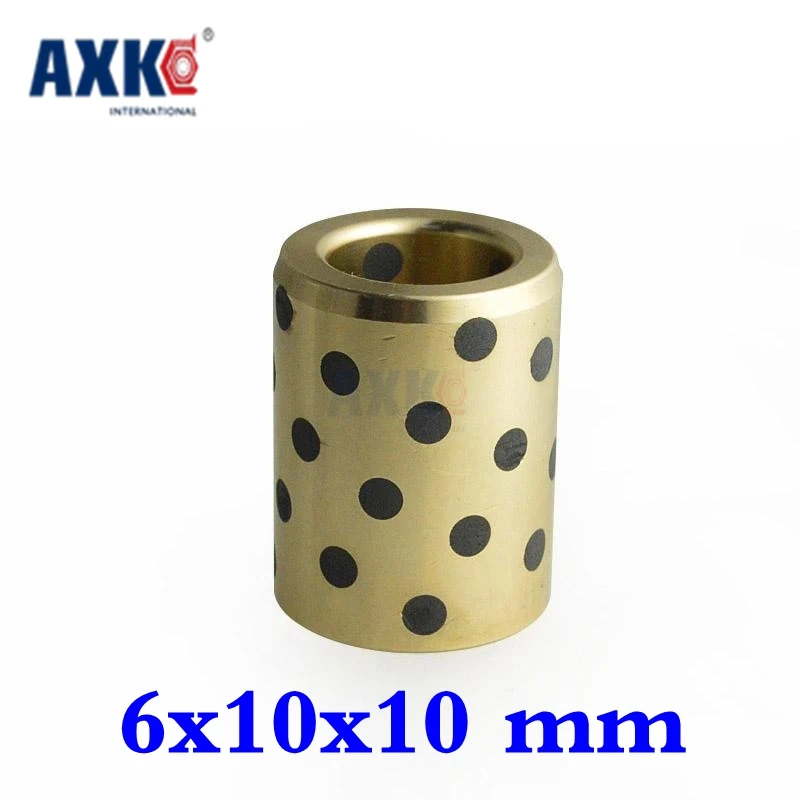 Линейная графитовая медная втулка подшипника Axk 6x10x10 мм самосмазывающаяся Jdb 2021