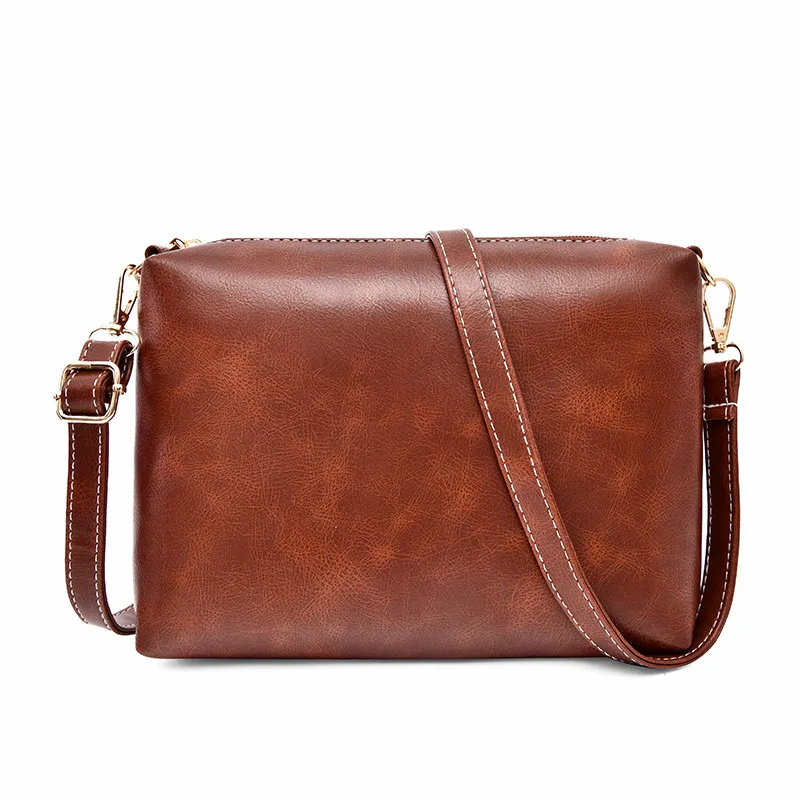 Модные женские комбинированные сумки 4 шт./компл. коричневые сумочки сумка через