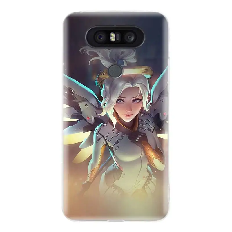 Overwatchs OW D. VA Мягкий ТПУ Fit чехол для телефона LG V40 G6 G7 Q6 Q8 Q7 G5 G4 V30 V20 V10 K8 K10 2018 2017 по